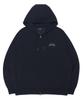 Distn9Ne Street Graphic Two-Way Zip-Up Hoodie Lq7Tu428_Black