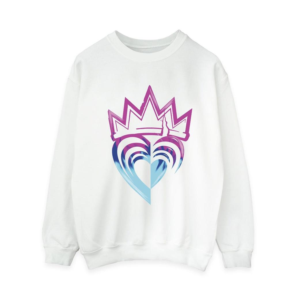 Disney Damen/Damen Descendants Pink Crown Sweatshirt