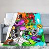 Sprunki Game Horror Music Blankets  Fleece Funny Warm Throw Blanket for Bed Sofa All Season