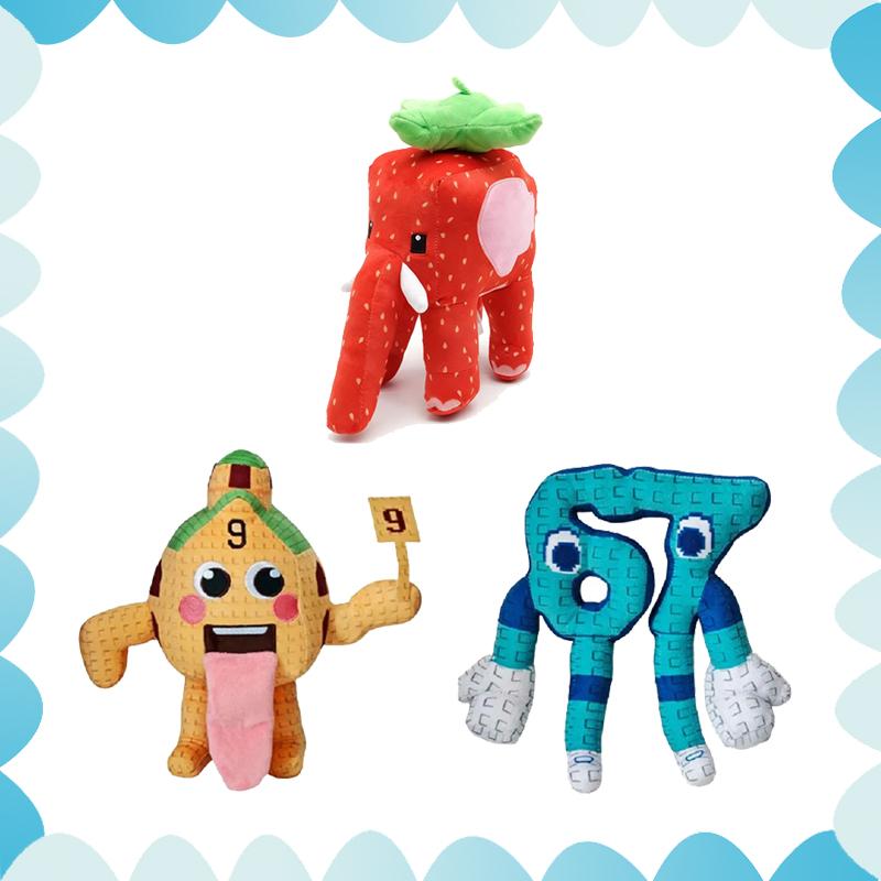 Wucifang Bags Unisex Kids Blue Steal A Brainrot No 67 Plush Toy Cute Soft Dolls Game Surrounding Toys For Kids Birthday Gifts