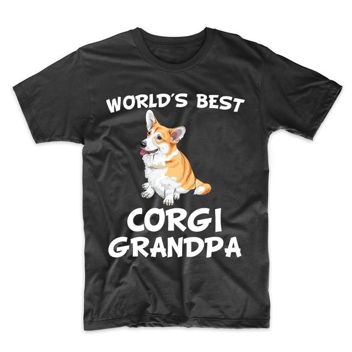 World s Best Corgi Grandpa Dog Owner T-Shirt S