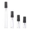 30/50/100pcs 2ml 3ml 5ml 10ml Portable Empty Refillable Bottle Glass Perfume Bottles  Cosmetics Bottle Sample Thin Glass Vials