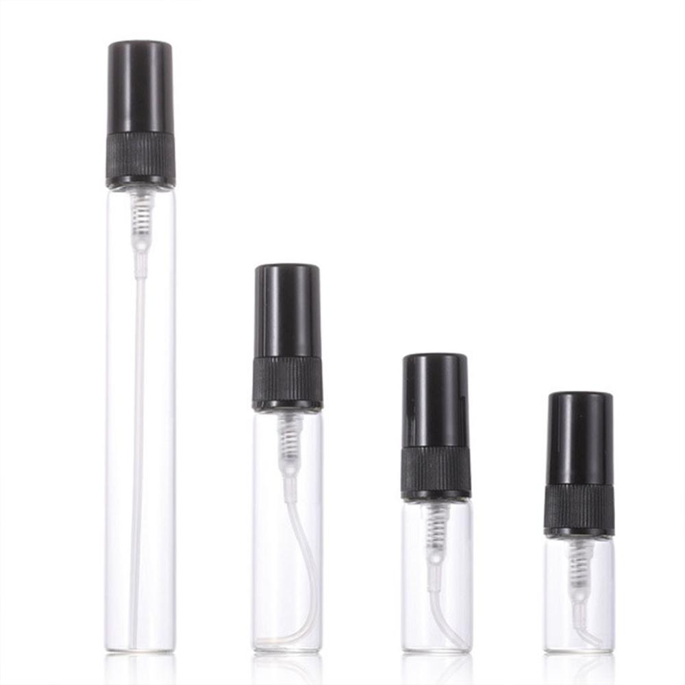 30/50/100pcs 2ml 3ml 5ml 10ml Portable Empty Refillable Bottle Glass Perfume Bottles  Cosmetics Bottle Sample Thin Glass Vials 2ml&30pcs