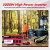 5000W Car Power Inverter Pure Sine Wave DC 12V To AC 110V Converter LCD Screen Display Portable Household