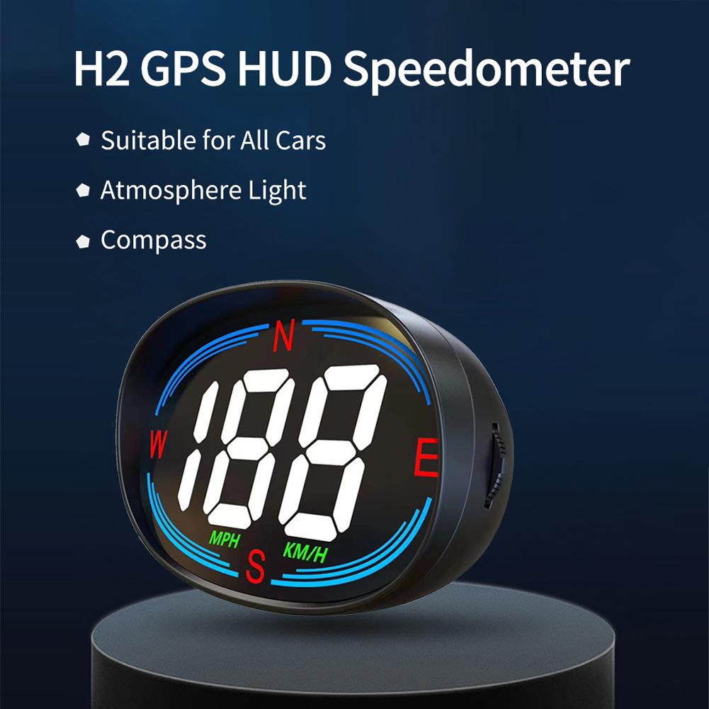 Over-Speed Reminder Speed Real Time Display MPH KM/H Speed Gauge Dual Modes Car Digital Speedometer for Car Trucks Motorcycle