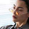 Timeless Women Vintage Sunglasses With Retro Small Metal Frame And Pc Lenses
