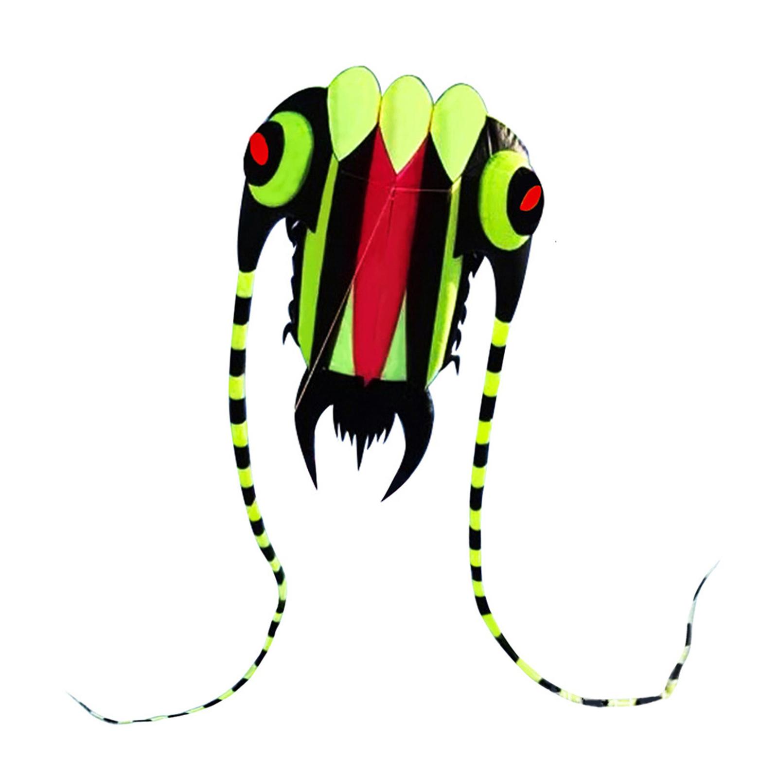 

Большой воздушный змей в форме осьминога, мягкий воздушный змей, устойчивый к разрывам, воздушный змей для спортивных игр на открытом воздухе, качественный, легко управляемый, воздушные змеи для кемпинга с морскими животными зелёный