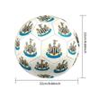 Newcastle United F.CSoccer Ball Colorful All Ages Machine Stitched PVC Competition Ready Durable High-Bounce
