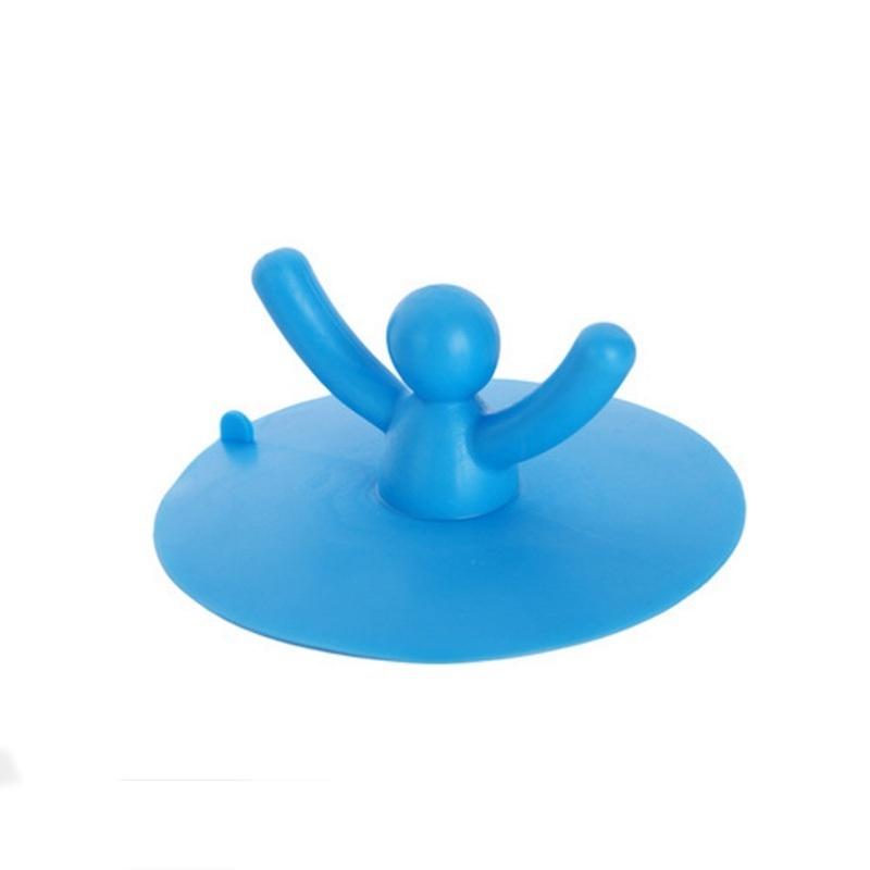 1Pc Silicone Lovely Character Mold Floor Drain Hair Stopper Hand Sink Plug Bath Catcher Sink Strain