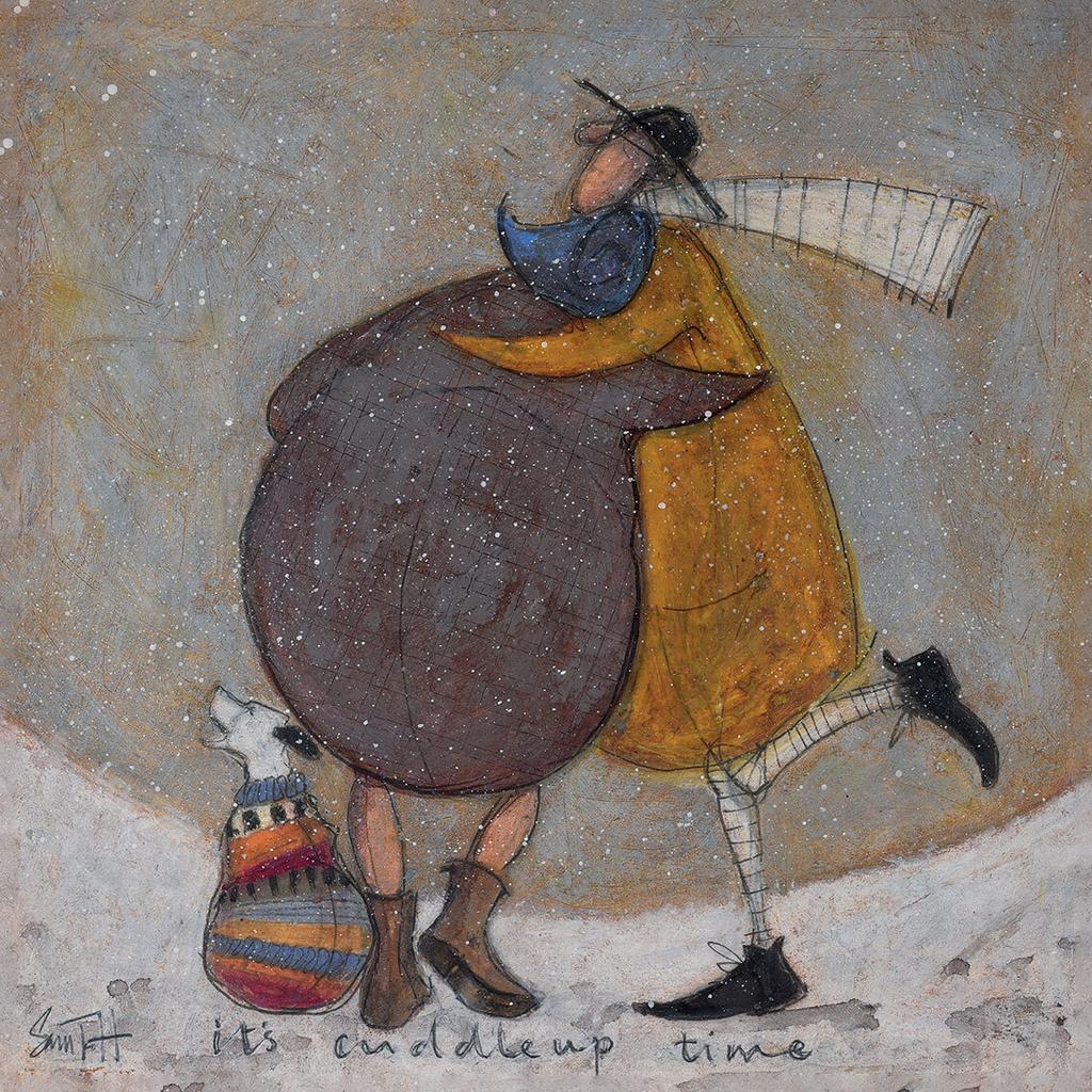 Sam Toft Det er Cuddle Up Time treplakett
