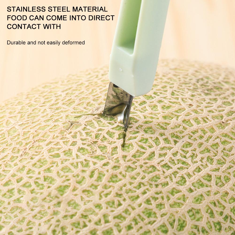 3 In 1 Watermelon Slicer Cutter Scoop Fruit Carving Knife Fruit Platter Multifunctional Fruit Dig Pulp Separator Kitchen Gadgets