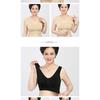 Plus Size Wire Free Vest Style Comfortable Thin Sports Bra For Mature Women