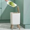 Press Type Trash Can Office Living Room Large Capacity Paper Basket Storage Bin Kitchen Household Waste with Lid Storage Bucket