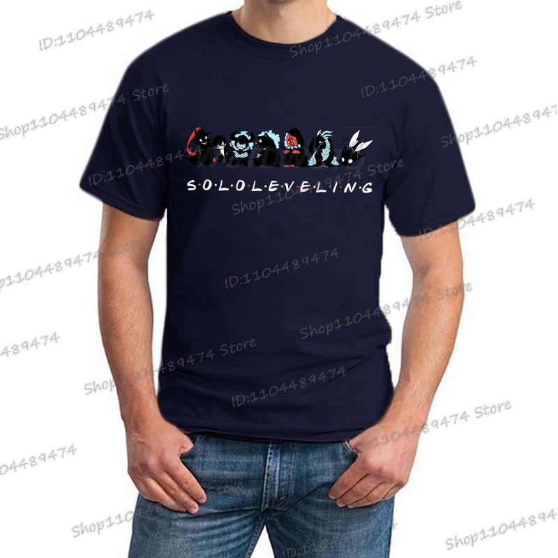 Anime Print Solo Leveling T-shirt Unisex Casual Loose Cool Manga Y2K Tops Sung Jin-Woo Graphic Men Women Funny Fashion Clothes