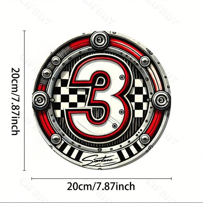 Tin Plate Painting 20x20cm Handmade Metal Art Folk Decorative Wall Hanging