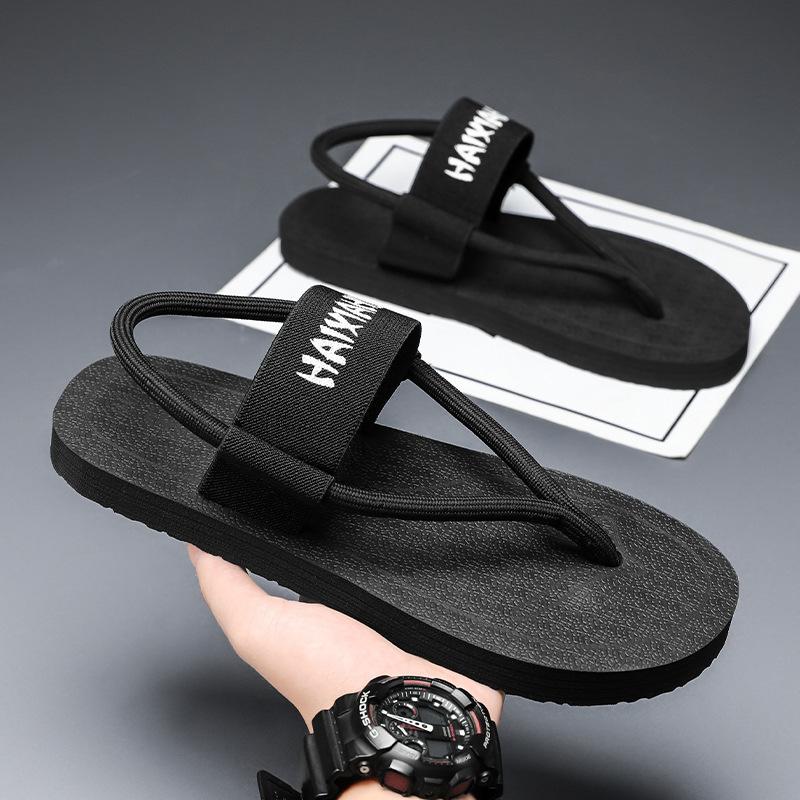 

Платформа мужские крутые тапочки модная пляжная обувь мужские летние новые повседневные сандалии мужская уличная обувь 39 чёрный