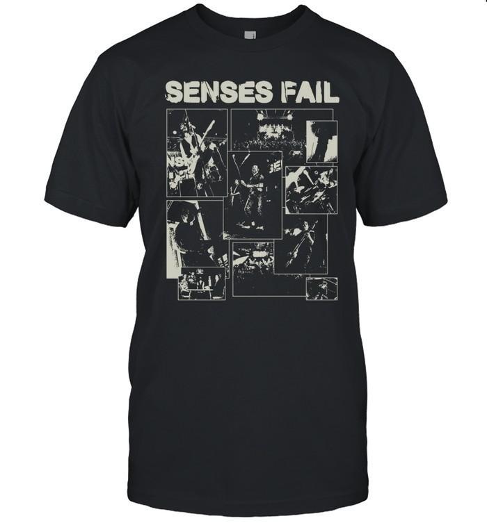 

Senses Fail Black T-Shirt Concert Graphic Punk Rock Band Tour Merch 2XL