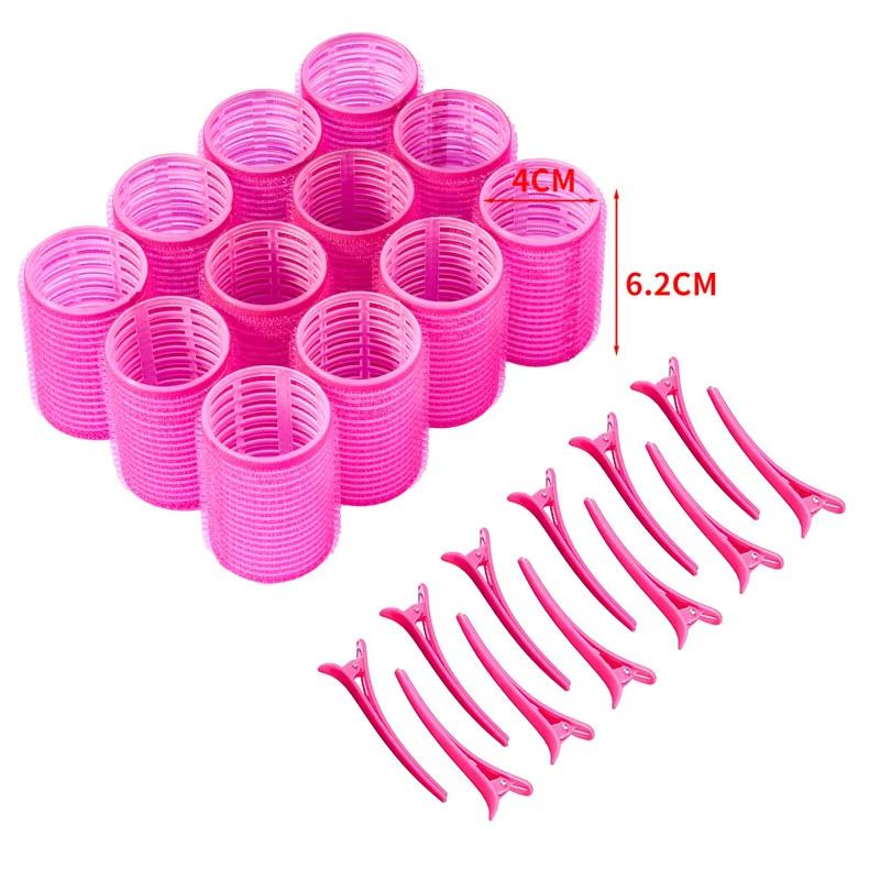 Self Grip Hair Rollers With Duckbill Clips For Bangs And Root Volume, Reusable Curling Tools For Daily Home Hair Styling