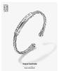 Guochao Six-Character Mantra Sanskrit Bracelet for Couples: Retro Style, Heavy Craftsmanship, Twisted Design