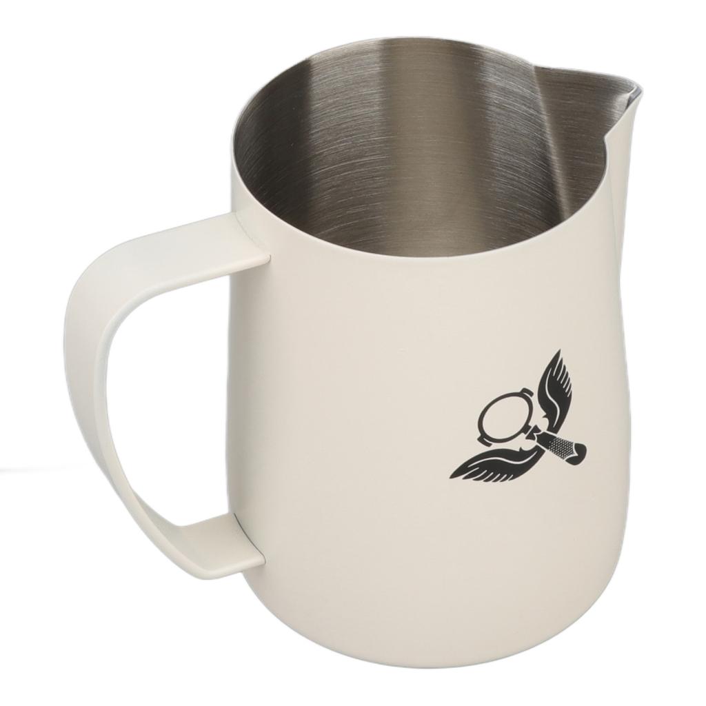 Frothing Cup Prevent Spilling 304 Stainless Steel Milk Frothing Pitcher with Handle for Coffee Making 600ml
