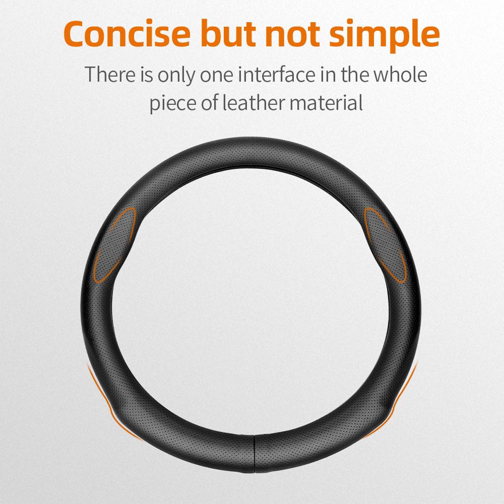 For Toyota 35-36.5cm Round Steering Wheel Cover Ultra-Thin Micro Fiber Leather Camry 86 Scion FR-S GT86 Prius bZ4X Corolla Levin