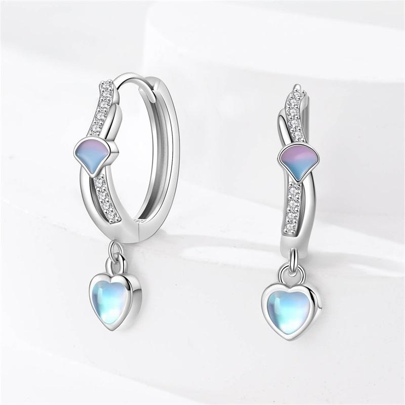 Stud Earrings For Women Copper Colorful Starfish Shell Sparkling Butterfly Luxury Fine Jewelry Girl'S Earrings