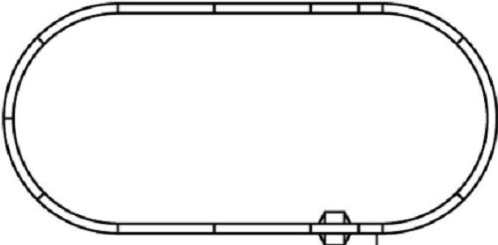 KATO N Gauge V6 Outer Double Track Endless Set Model Railroad Track Set 20-865