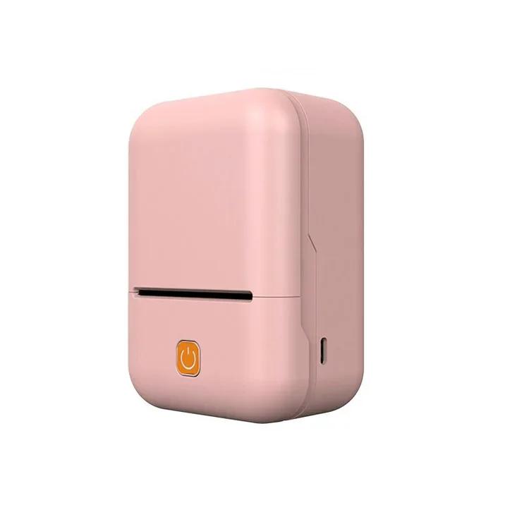 Mini Printer Portable Label Thermal Printer Home Portable Name Sticker Printer Photo Inkless Sticker Printers School Supplies