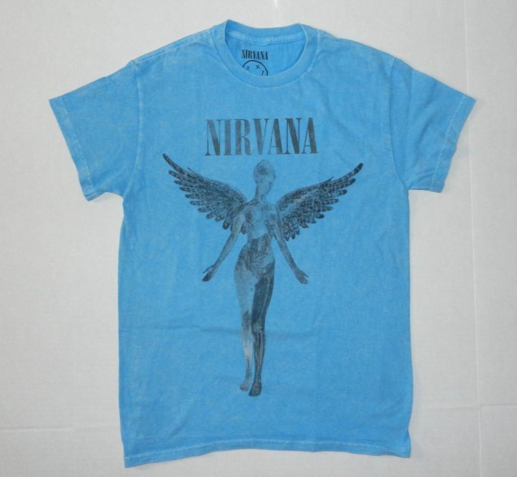 Nirvana In Utero BLUE T-Shirt New S