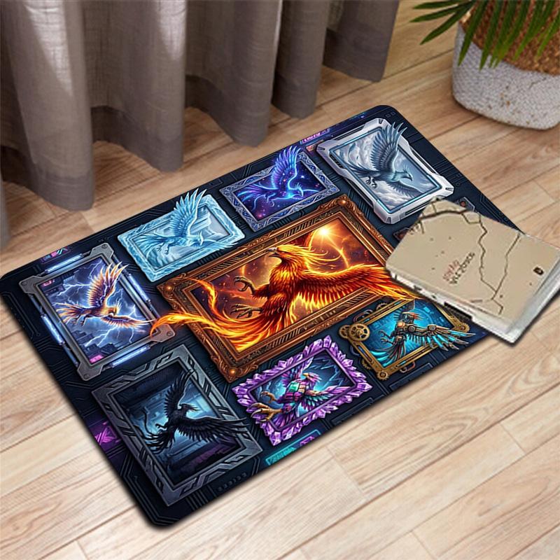 Phoenix Variations Art Pattern Rug Floor Mat for Living Room or Bedroom Soft and Comfortable Carpet a Gift for Birthday and Holiday.