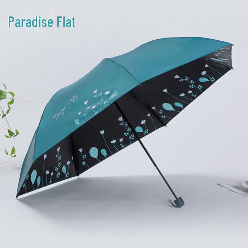 Paradise Umbrella Slim UV Protection 3-Fold Dual-Use Umbrella