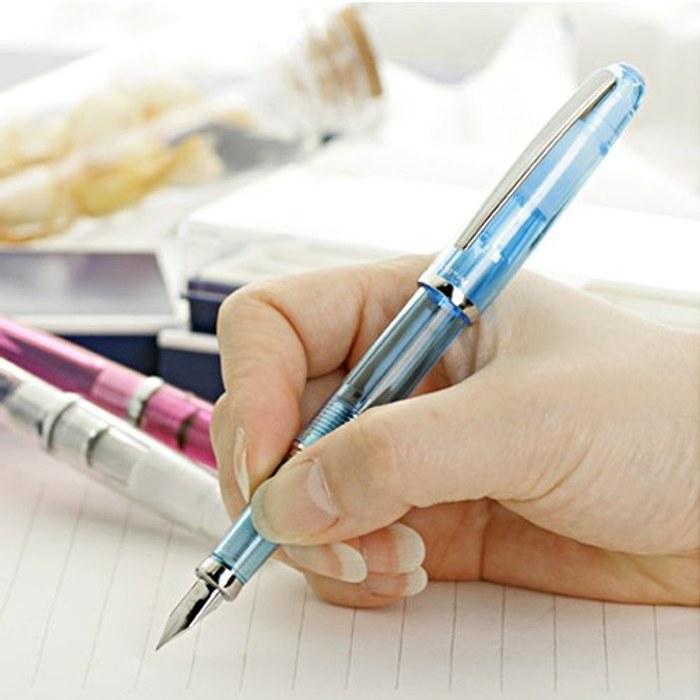 Platinum Balance Fountain Pen, Crystal Blue, Medium Nib, PGB-3000A#58-3