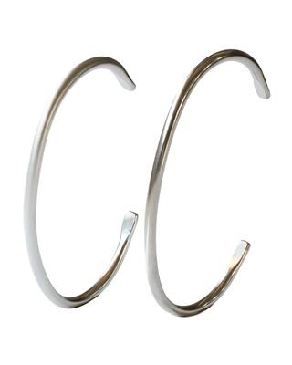 Armreif Armband Unisex Accessoire Messing Made in Japan Silber geschliffen [TAVARAT] Herren (Set A)