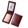 Genuine Leather Magnetic ID Card Holder and Protective Sleeve