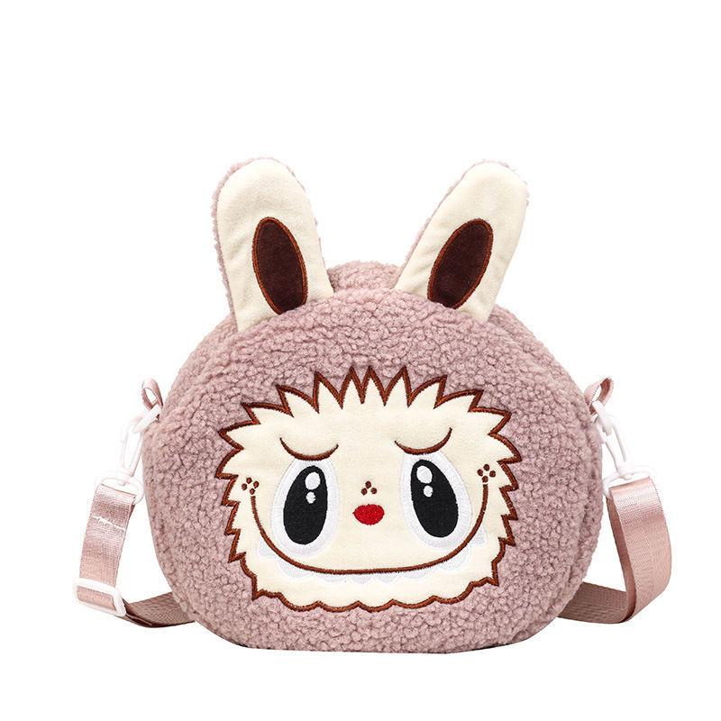 Personality Cartoon Sweet Kawaii Crossbody Bag Patchwork Fur Cute Fashion Handbags Women Funny Y2k Aesthetic Ins Shoulder Bags
