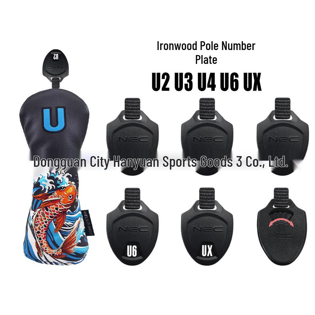 Koi Golf Club Headcover Set - Wood & Putter Covers for Adults