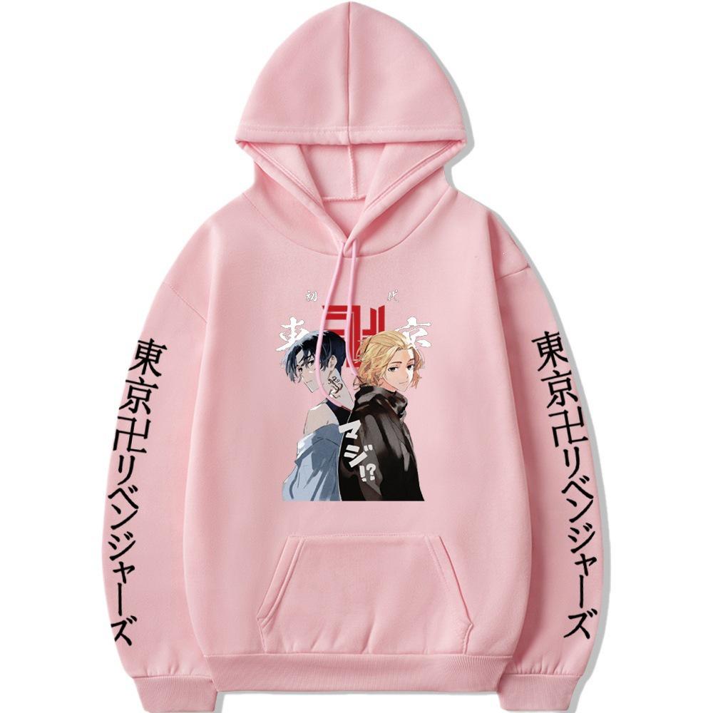 Tokyo Revengers Anime Print Loose Hooded Sweatshirt