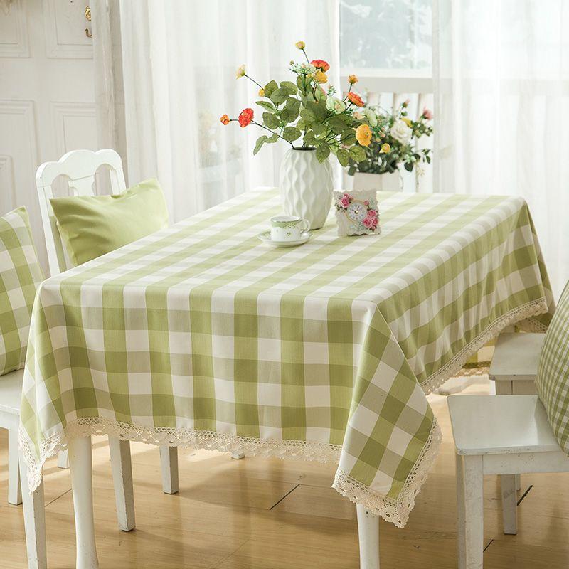 

Mumuhome Light Green Gingham Ins Kindergarten Fabric Big Green Gingham 90*90cm