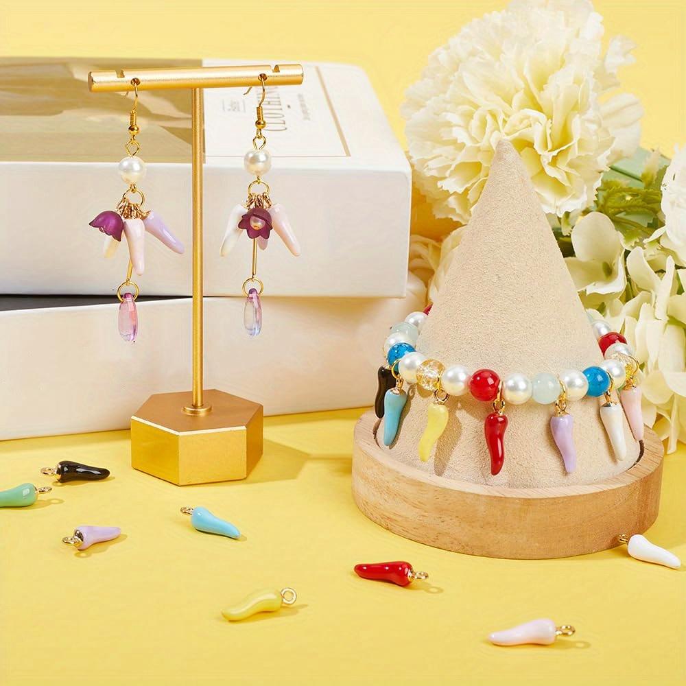 6/12/18 Stück Legierungsmaterial Chili Schmuck lose Chili Emaille Gemüse Anhänger Schmuck DIY Sommer Strand Fußkettchen Ohrringe