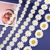 1 Yard Handmade Embroidered Small Yellow Flower Sewing Supplies Ribbon DIY Craft Daisy Lace Trim