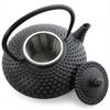 CAST IRON KETTLE 1.25L BLACK STEEL INFuser for Tea and Herbs