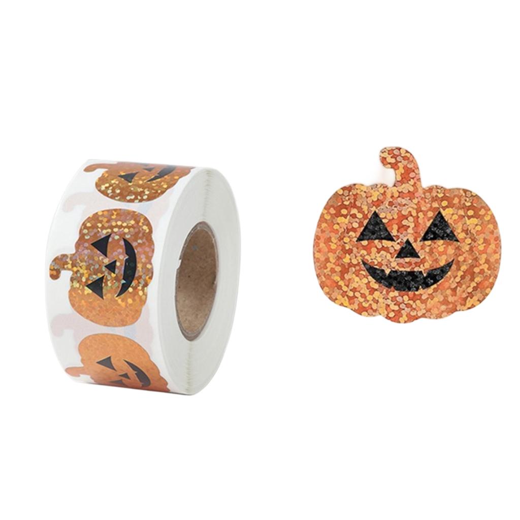 500 Pack Halloween Stickers - Assorted Designs for Party Favors, Bags and Kids Crafts