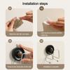 Suction Cup Sponge Holder Stainless Steel Quick Drying Sponge Drain Rack Multi-Functional Wall Mount Kitchen Sink Organizer