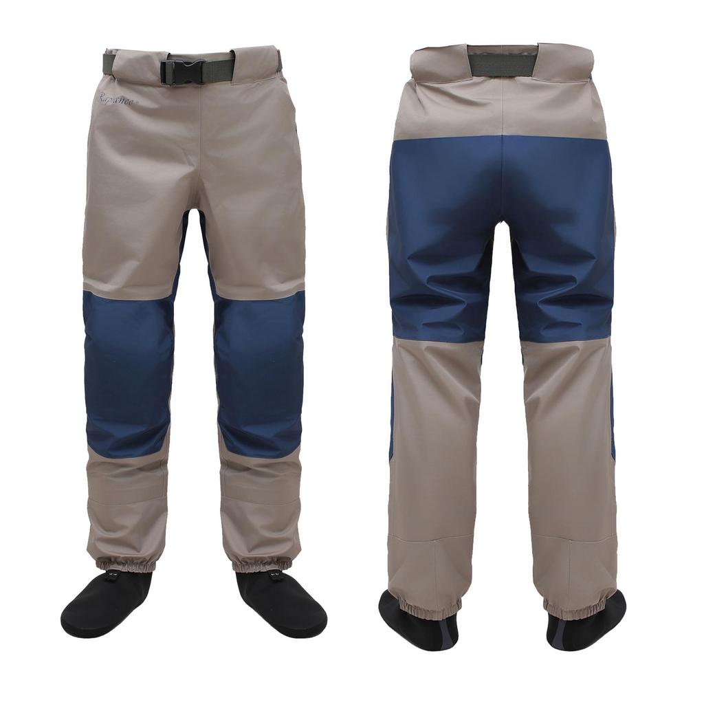 Raprance Breathable Stockingfoot Waist High Fishing Waders Waterproof Reinforced Knees