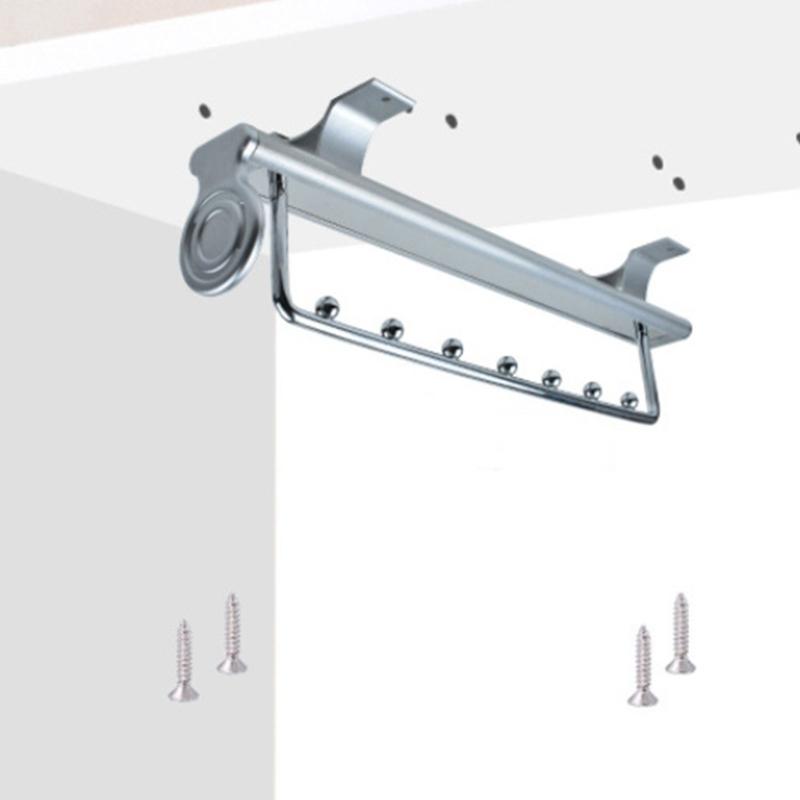 Telescopic Clothes Hanger Clothes Rack Storage Device for Wardrobe Vertical and Longitudinal Rod Clothes Hanging Rod