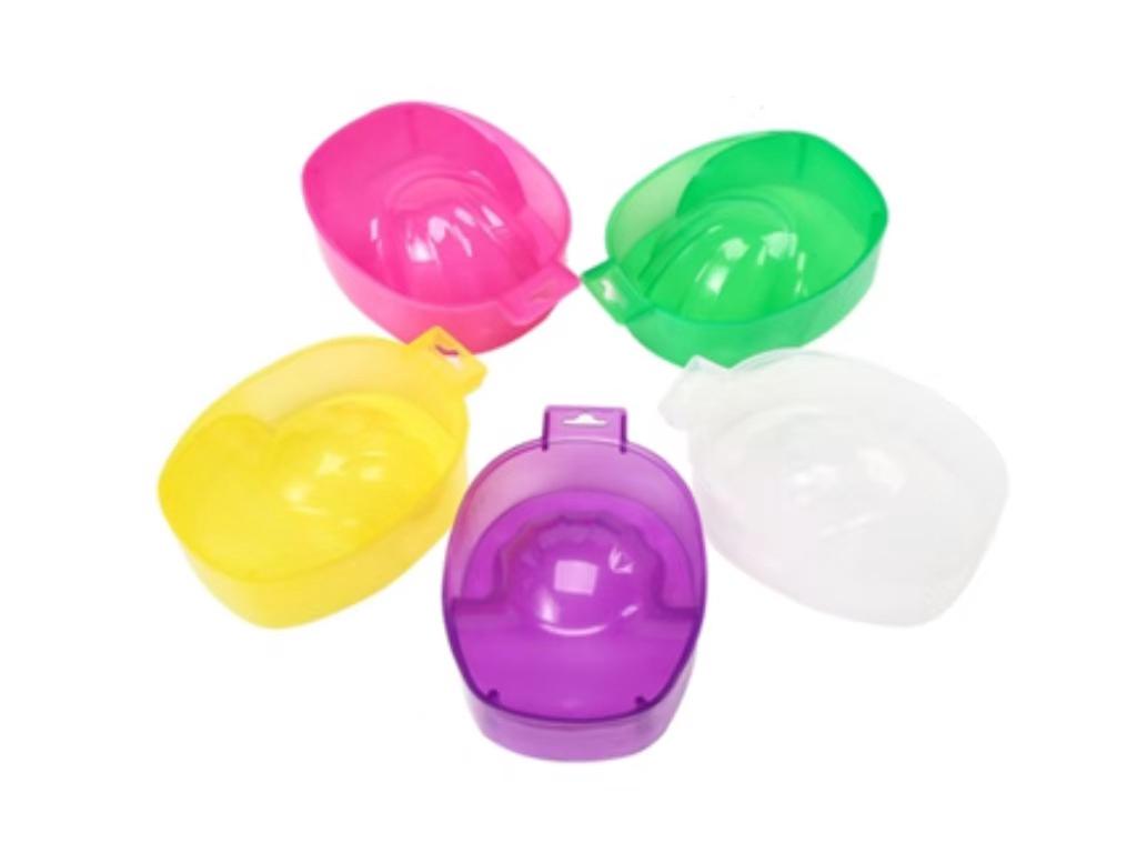 Nail Art Kit: Double-Layer Soak Bowl & Cuticle Softener in Random Colors