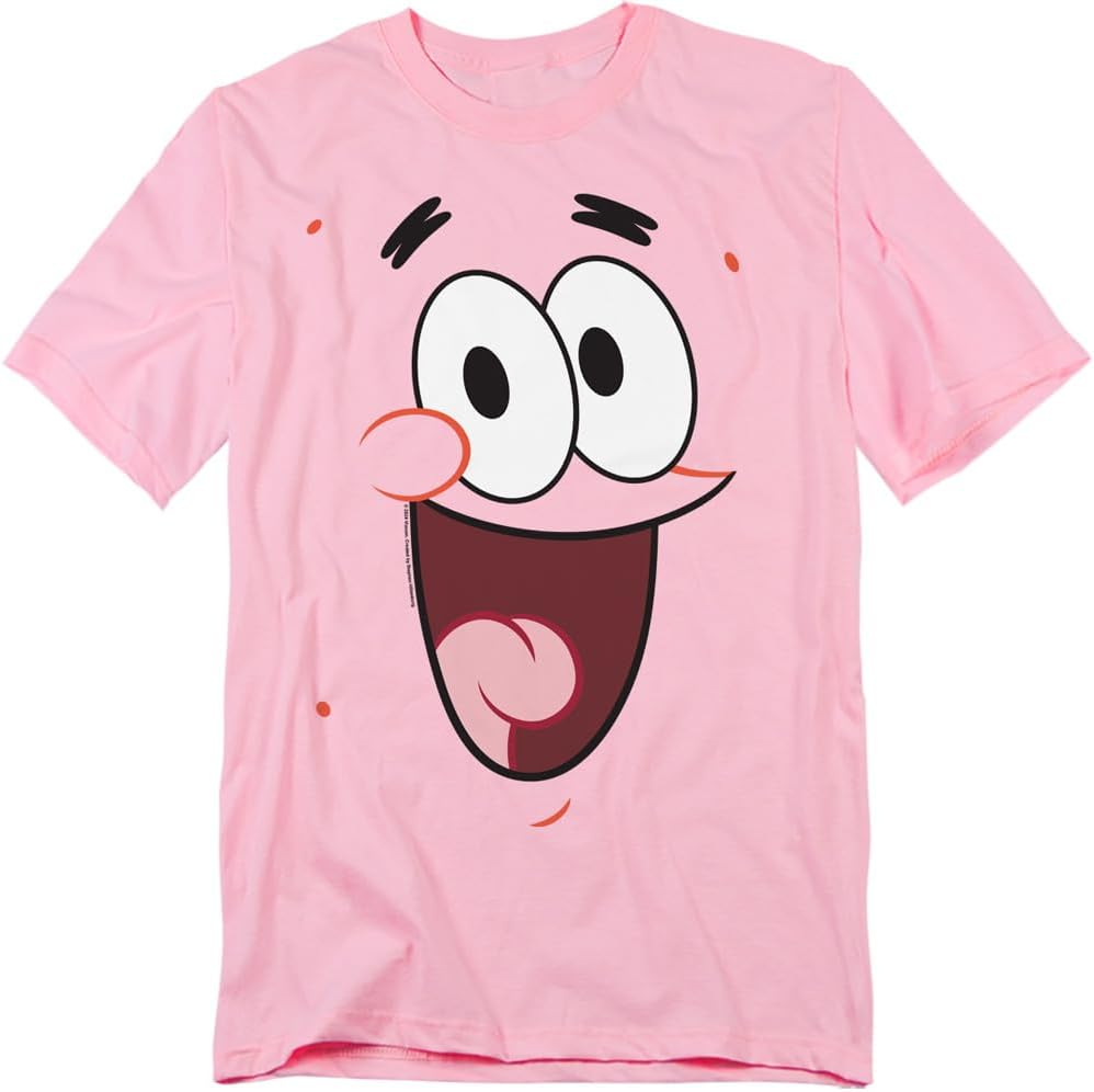Popfunk Unisex Adult Spongebob Squarepants Patrick Smile T-Shirt S
