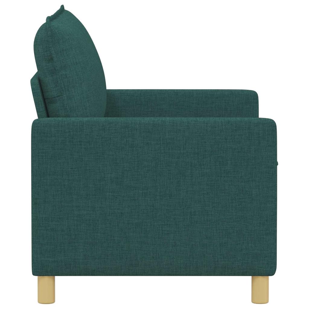 Sofa Dark Green 126 x 81 x 87.5 cm Fabric