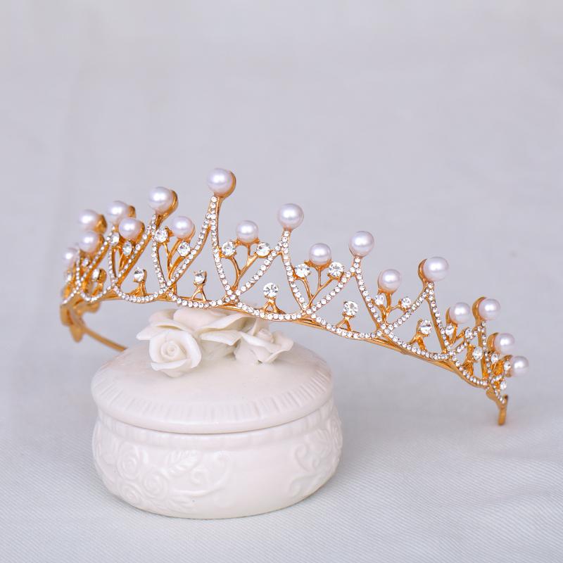 New Shiny Bride Crown Fashion High-quality Headdress Women's Wedding Crown Headdress Princess Birthday Crown Headdress