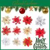Add Sparkle To Your Holiday With Artificial Glitter Flower Christmas Garland